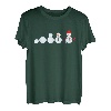 Schneemann Evolution Christmas Santa Nikolaus Xmas Geschenk T-Shirt