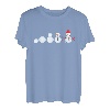 Schneemann Evolution Christmas Santa Nikolaus Xmas Geschenk T-Shirt