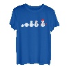 Schneemann Evolution Christmas Santa Nikolaus Xmas Geschenk T-Shirt