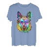 Deutscher Schäferhund Splash Art Mutter Papa Hund Haustier Liebhaber Geschenk T-Shirt