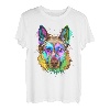 Deutscher Schäferhund Splash Art Mutter Papa Hund Haustier Liebhaber Geschenk T-Shirt