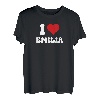 Ich Liebe Emilia I Love Emilia Valentinstag T-Shirt