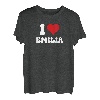 Ich Liebe Emilia I Love Emilia Valentinstag T-Shirt