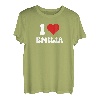 Ich Liebe Emilia I Love Emilia Valentinstag T-Shirt