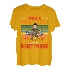 Vintage Once A Barkeeper Always A Barkeeper Funny Barkeeper T-Shirt