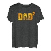 Herren Dad hoch 2 Geburt Geschenk Vater zweifacher Papa T-Shirt