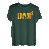 Herren Dad hoch 2 Geburt Geschenk Vater zweifacher Papa T-Shirt