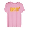 Herren Dad hoch 2 Geburt Geschenk Vater zweifacher Papa T-Shirt