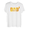 Herren Dad hoch 2 Geburt Geschenk Vater zweifacher Papa T-Shirt