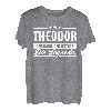Theodor Name Lustiger Spruch Shirt Vorname Geschenk