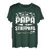 Herren Ich Habe Zwei Titel Papa Und Stiefpapa Ich Rocke Sie Beide T-Shirt