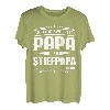 Herren Ich Habe Zwei Titel Papa Und Stiefpapa Ich Rocke Sie Beide T-Shirt