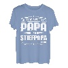 Herren Ich Habe Zwei Titel Papa Und Stiefpapa Ich Rocke Sie Beide T-Shirt