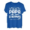 Herren Ich Habe Zwei Titel Papa Und Stiefpapa Ich Rocke Sie Beide T-Shirt