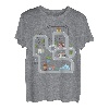 Spielmatte Shirt Auto & Zug Spielteppich Gedruckt Auf Rückseite