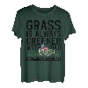 Gras ist immer grüner mit Papa Alles Gute zum Vatertag T-Shirt