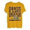 Gras ist immer grüner mit Papa Alles Gute zum Vatertag T-Shirt