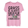 Gras ist immer grüner mit Papa Alles Gute zum Vatertag T-Shirt