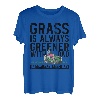 Gras ist immer grüner mit Papa Alles Gute zum Vatertag T-Shirt
