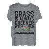 Gras ist immer grüner mit Papa Alles Gute zum Vatertag T-Shirt
