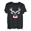Lustige Santa Weihnachtsbekleidung Rentier Rudolf Weihnachts T-Shirt
