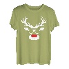 Lustige Santa Weihnachtsbekleidung Rentier Rudolf Weihnachts T-Shirt