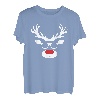 Lustige Santa Weihnachtsbekleidung Rentier Rudolf Weihnachts T-Shirt
