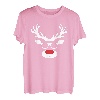 Lustige Santa Weihnachtsbekleidung Rentier Rudolf Weihnachts T-Shirt