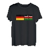 Kenia-Flaggen-Deutschland Kenianische deutsche Flaggen T-Shirt