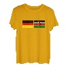 Kenia-Flaggen-Deutschland Kenianische deutsche Flaggen T-Shirt