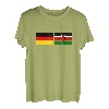 Kenia-Flaggen-Deutschland Kenianische deutsche Flaggen T-Shirt