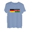 Kenia-Flaggen-Deutschland Kenianische deutsche Flaggen T-Shirt
