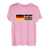 Kenia-Flaggen-Deutschland Kenianische deutsche Flaggen T-Shirt