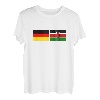 Kenia-Flaggen-Deutschland Kenianische deutsche Flaggen T-Shirt