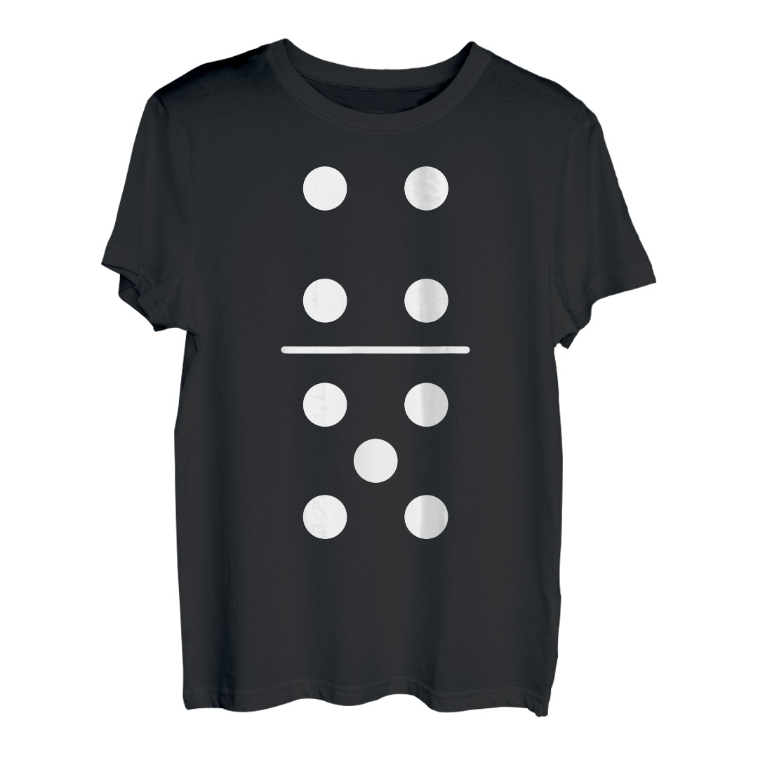 Fasching &amp; Karneval - 4/5 Domino Stein Kostüm T-Shirt