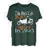 Herren Fahrradfahrer Papa Vater Vatertag Rad Lastenrad T-Shirt