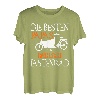Herren Fahrradfahrer Papa Vater Vatertag Rad Lastenrad T-Shirt