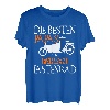 Herren Fahrradfahrer Papa Vater Vatertag Rad Lastenrad T-Shirt