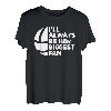Herren Always Her Biggest Fan Volleyball Tochter Papa Vater Papa T-Shirt