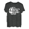 Herren Always Her Biggest Fan Volleyball Tochter Papa Vater Papa T-Shirt
