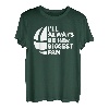 Herren Always Her Biggest Fan Volleyball Tochter Papa Vater Papa T-Shirt