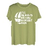 Herren Always Her Biggest Fan Volleyball Tochter Papa Vater Papa T-Shirt
