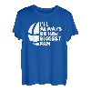 Herren Always Her Biggest Fan Volleyball Tochter Papa Vater Papa T-Shirt