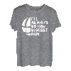 Herren Always Her Biggest Fan Volleyball Tochter Papa Vater Papa T-Shirt