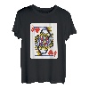 Damen Kartenspiel Kostüm Spielkarte Herz Ass Verkleidung T-Shirt