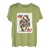 Damen Kartenspiel Kostüm Spielkarte Herz Ass Verkleidung T-Shirt