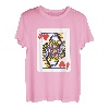 Damen Kartenspiel Kostüm Spielkarte Herz Ass Verkleidung T-Shirt