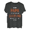 Herren Papa Und Aus Saarland Keine Angst Saarländer Vater Saarland T-Shirt