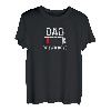 Dad of Two Jungen Batterie leer für Väter, Vater, Männer T-Shirt