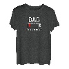 Dad of Two Jungen Batterie leer für Väter, Vater, Männer T-Shirt